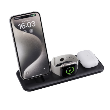 Logotrade promotional item picture of: Urban Vitamin Torrance 3 in 1 magnetic 15W charger