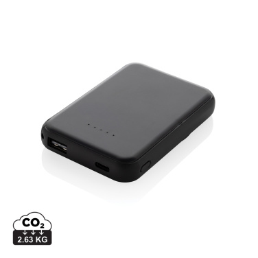 Logo trade promotional gift photo of: Stellar RCS recycled plastic 5000 mah 5W magnetic powerbank