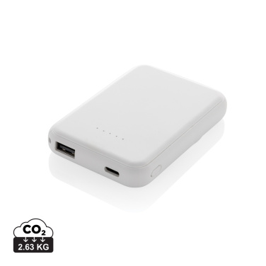 Logotrade promotional merchandise picture of: Stellar RCS recycled plastic 5000 mah 5W magnetic powerbank