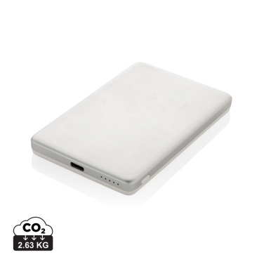 Logotrade promotional gifts photo of: Orion RCS recycled aluminum 5000 mah 5W magnetic powerbank