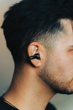 Logo trade promotional gifts picture of: Urban Vitamin Long Beach ENC rplastic wireless earbuds