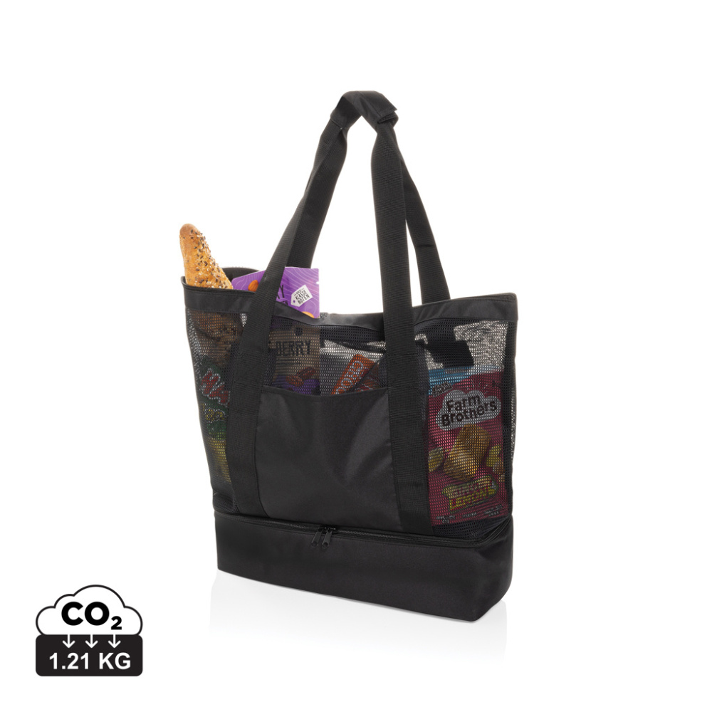 Logo trade business gift photo of: Iqlo Aware™ RPET 2-in-1 cooler tote