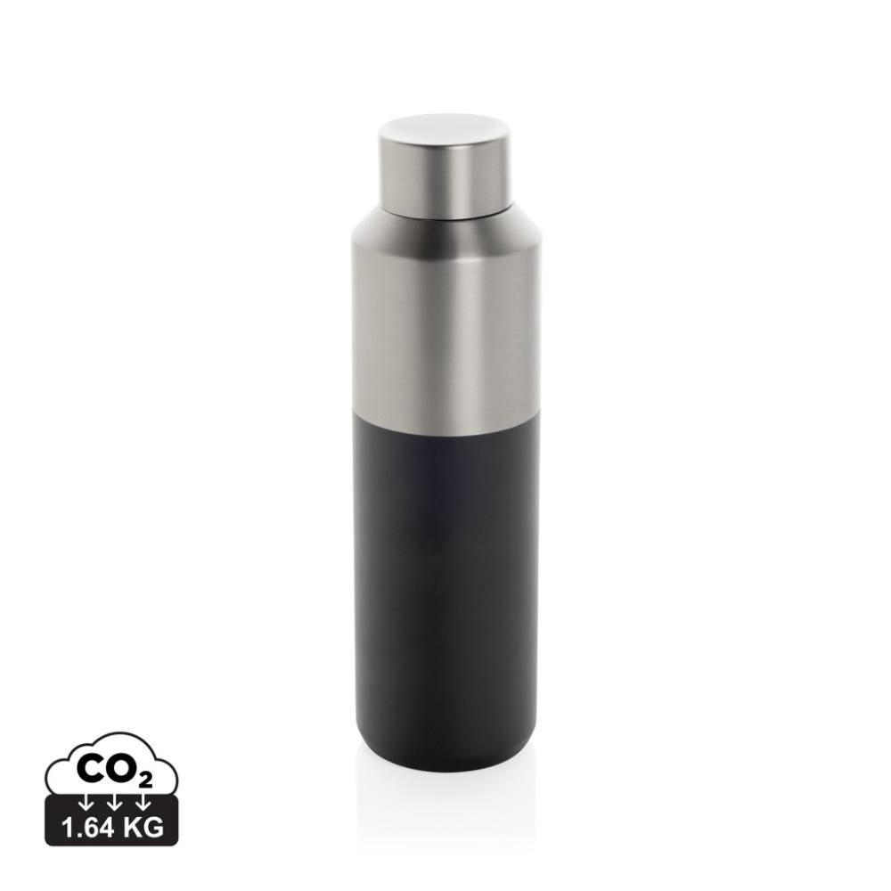 Logo trade promotional merchandise picture of: Fluid RCS certified recycled steel water bottle 600ml
