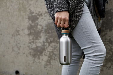 Logo trade promotional items picture of: Black+Blum Steel Water Bottle 600ml
