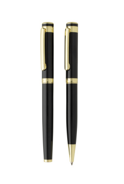 Logotrade advertising products photo of: Swiss Peak Luca RCS recycled brass deluxe pen set
