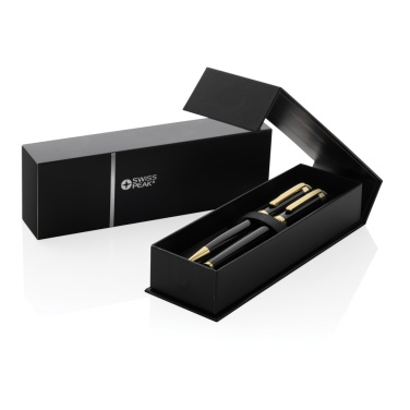 Logotrade promotional product picture of: Swiss Peak Luca RCS recycled brass deluxe pen set