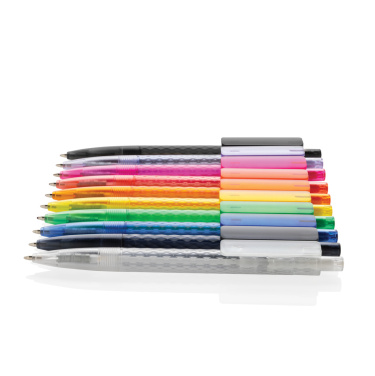Logo trade promotional products picture of: X3 GRS recycled PC plastic pen frosted