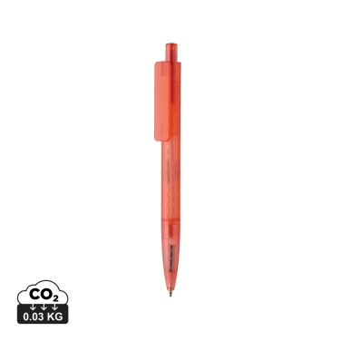 Logo trade advertising product photo of: X3 GRS recycled PC plastic pen frosted