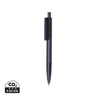 Logo trade corporate gifts image of: X3 GRS recycled PC plastic pen frosted