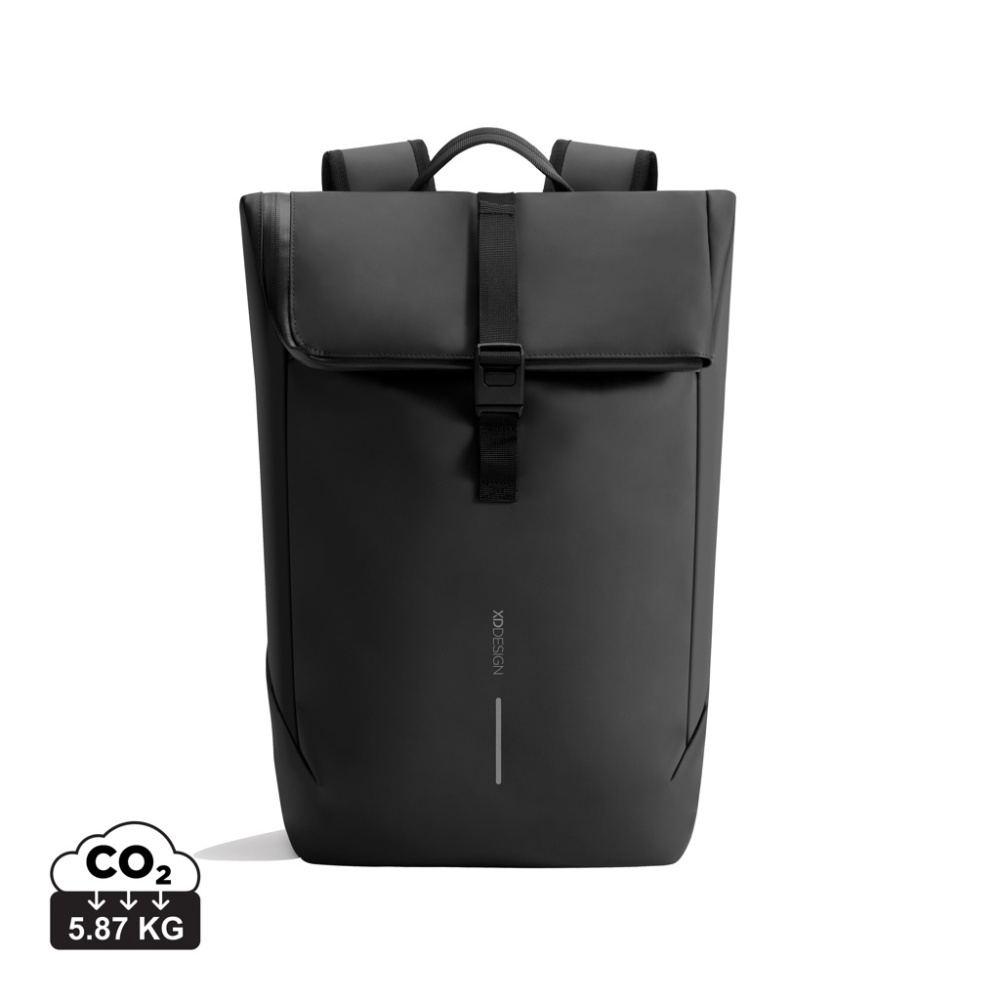Logo trade promotional gifts image of: Urban Water Resistant Flap-top Backpack