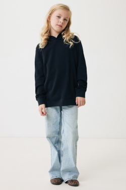 Logo trade promotional merchandise picture of: Iqoniq Yengo kids recycled cotton hoodie with sidepockets