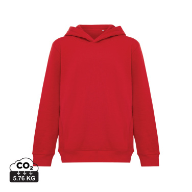 Logotrade advertising product image of: Iqoniq Yengo kids recycled cotton hoodie with sidepockets