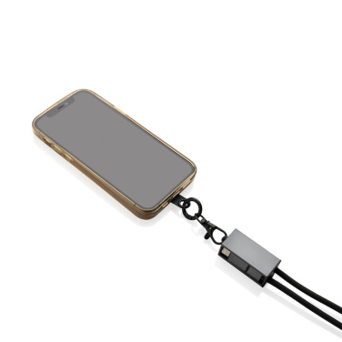 Logotrade promotional gifts photo of: Terra RCS recycled PET phone cord with dual charge cable