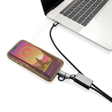 Logotrade promotional merchandise photo of: Terra RCS recycled PET phone cord with dual charge cable