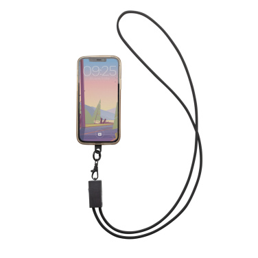 Logotrade promotional gift picture of: Terra RCS recycled PET phone cord with dual charge cable