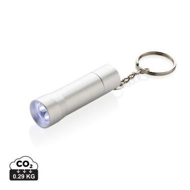 Logotrade corporate gift image of: Flash RCS recycled aluminium keychain torch