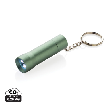Logotrade promotional item picture of: Flash RCS recycled aluminium keychain torch