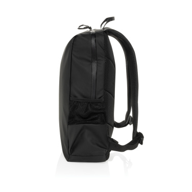 Logo trade promotional gifts picture of: Lima Aware™ RPET water resistant 15.6 laptop backpack
