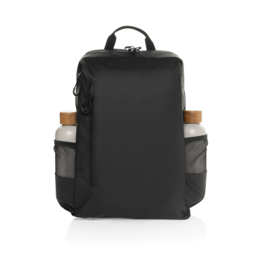 Logotrade business gift image of: Lima Aware™ RPET water resistant 15.6 laptop backpack