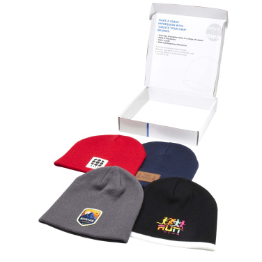 Logo trade corporate gifts image of: Beanie sample box