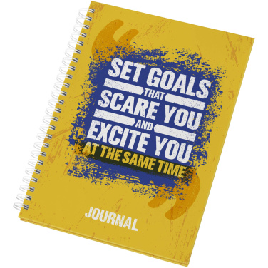 Logo trade promotional items image of: Desk-Mate® A5 hard cover journal