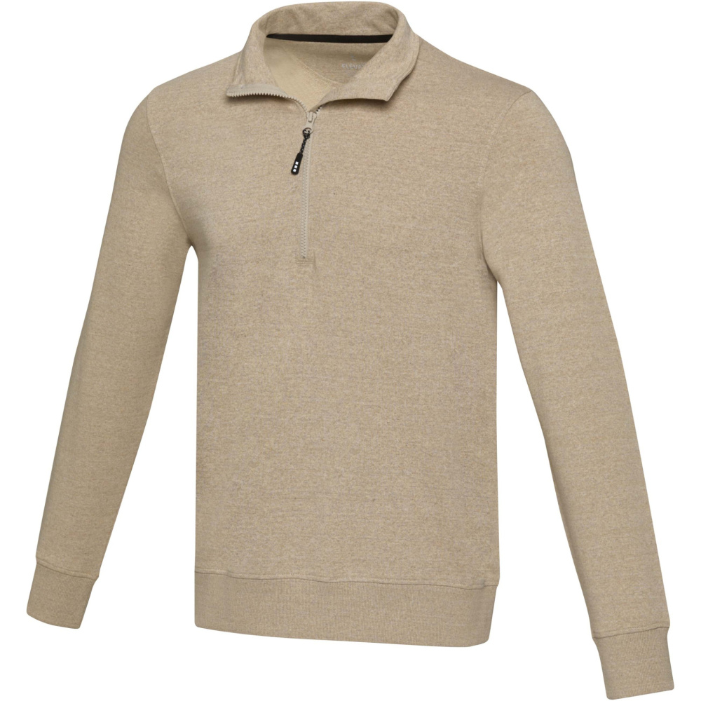Logo trade promotional giveaways picture of: Tin unisex Aware™ recycled quarter zip sweater