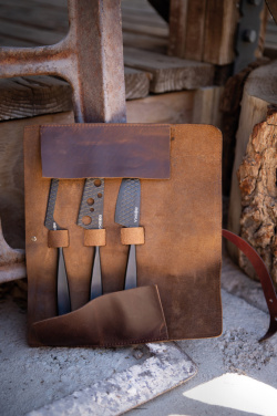 Logotrade promotional product picture of: BOSKA Cheese Knife Set Monaco+ Black