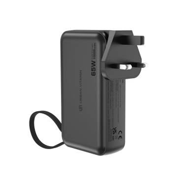 Logo trade promotional items image of: Urban Vitamin Eureka hybrid GANcharger 10000mah powerbank65W
