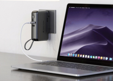 Logo trade advertising product photo of: Urban Vitamin Eureka hybrid GANcharger 10000mah powerbank65W