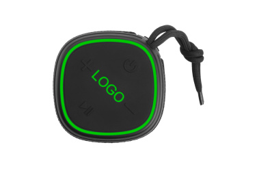 Logo trade promotional item photo of: Bluetooth speaker HERMON Schwarzwolf