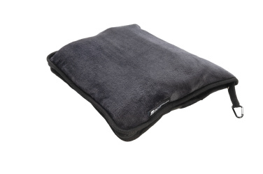 Logotrade advertising product image of: Blanket and pillow 2 in 1 AMIATA Schwarzwolf