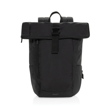 Logo trade corporate gifts image of: Swiss Peak Aware™ RPET Leonard 15.6 inch laptop backpack