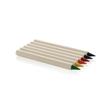 Logo trade promotional giveaways picture of: Micki GRS infinity 6pc colouring pencil set