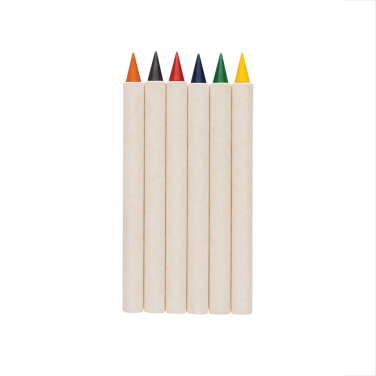 Logo trade promotional merchandise image of: Micki GRS infinity 6pc colouring pencil set