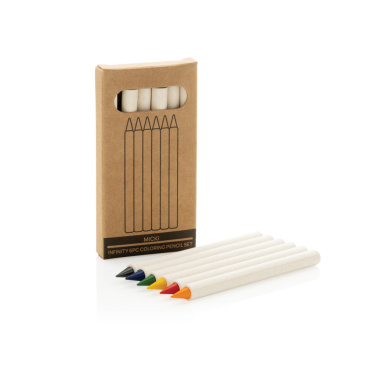 Logo trade advertising products image of: Micki GRS infinity 6pc colouring pencil set
