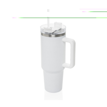 Logo trade corporate gift photo of: Stadley RCS recycled steel tumbler 1200ML