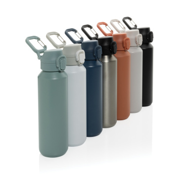Logo trade promotional merchandise picture of: Via RCS Re-steel lockable sport bottle 600ML