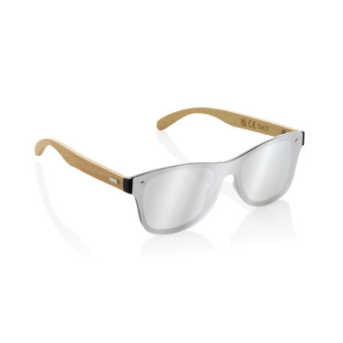 Logotrade promotional gift image of: Prism RCS recycled plastic sunglasses with bamboo frame