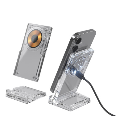 Logo trade promotional giveaways image of: Magcharge 15W magnetic wireless charging stand