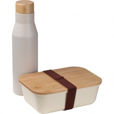 Logotrade promotional product image of: Set Lunchbox with stainless steel bottle Toronto