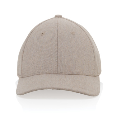 Logotrade promotional merchandise image of: Milo AWARE™ recycled heather 6 panel cap 200gr
