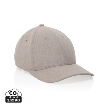 Logo trade promotional products image of: Milo AWARE™ recycled heather 6 panel cap 200gr