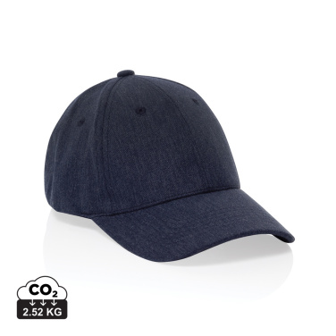 Logotrade promotional product picture of: Milo AWARE™ recycled heather 6 panel cap 200gr