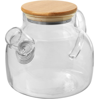 Logo trade advertising products image of: Zen tea pot with strainer and bamboo lid
