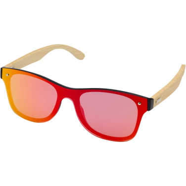 Logotrade promotional product picture of: Tan sunglasses with bamboo temples