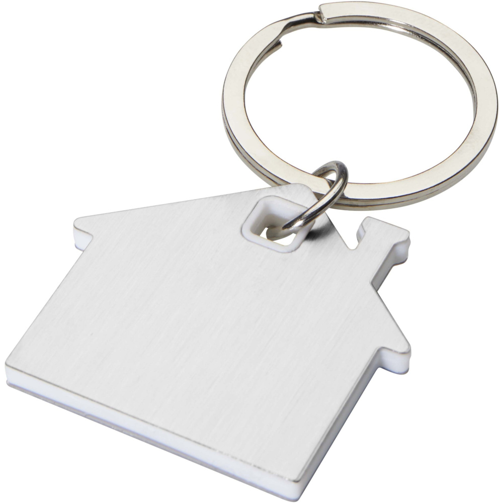 Logotrade promotional gift image of: Nook house-shaped keychain