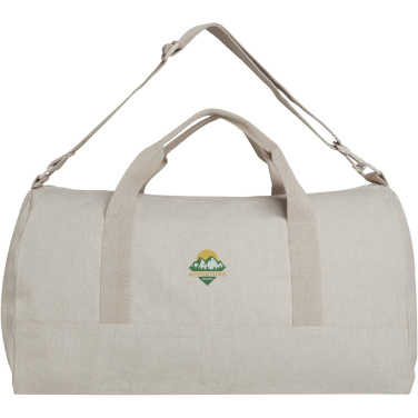 Logo trade corporate gifts image of: Porter 500 g/m² Aware™ recycled duffel bag 50L