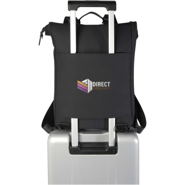 Logo trade promotional products image of: Turner 15.6" GRS recycled roll-top laptop backpack 12L