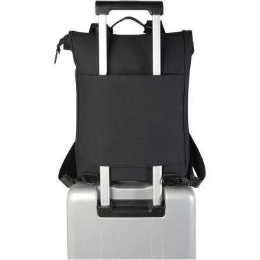 Logo trade promotional merchandise picture of: Turner 15.6" GRS recycled roll-top laptop backpack 12L