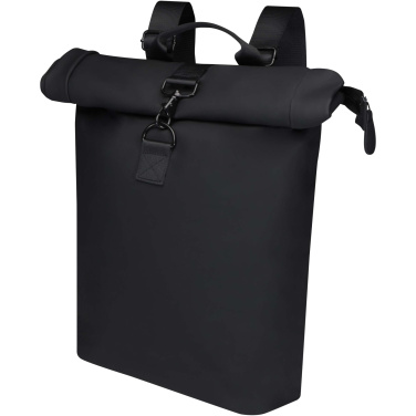Logo trade corporate gifts image of: Turner 15.6" GRS recycled roll-top laptop backpack 12L
